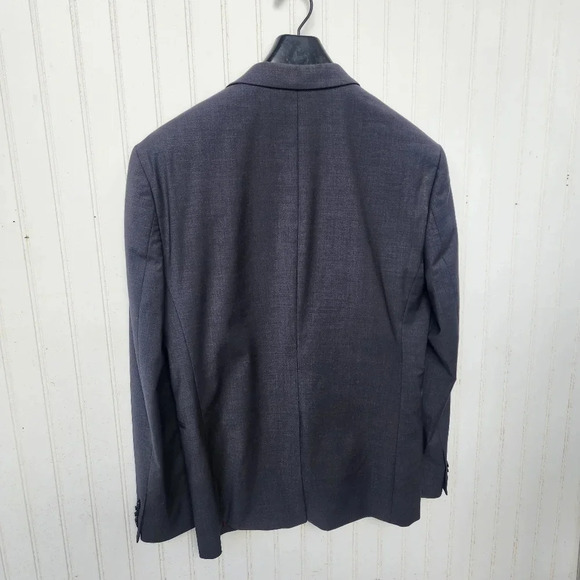 Express Photographer Slim Blazer Dark Gray Mens 38S Suit Jacket Coat 38 Short - Picture 4 of 12